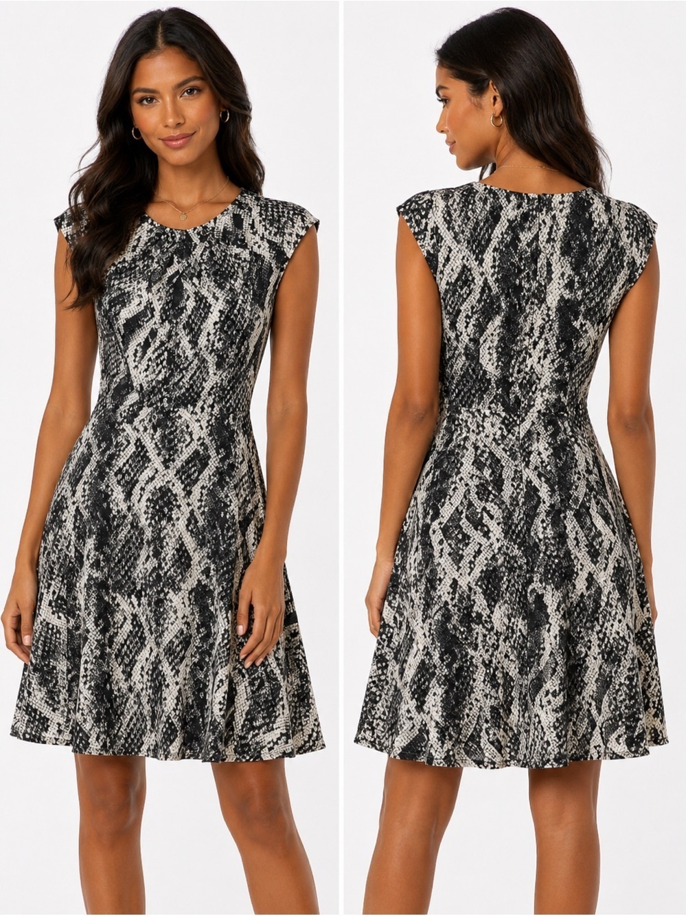 Wisp Stitch Fix Animal Print Sleeveless Dress Size 6